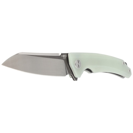 Bestech Texel Knife Transparent G10, Grey Titanized/Satin D2 by A Purvis Blades (BG21B-2)