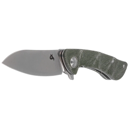 BlackFox Dripper Knife OD green Canvas Micarta, Stonewashed VG-10 (BF-771 MOD)