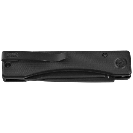 Kubey Akino Knife Black G10, Blackwashed 14C28N by Tiguass (KU2102D)