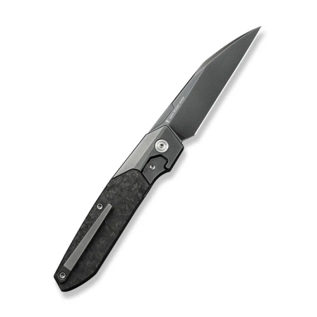 Nóż składany WeKnife Brr15 Gray Titanium/Shredded Carbon Fiber, Polished Gray M390 by Rafal Brzeski (WE24007-3)