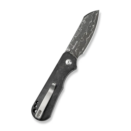 Nóż składany Civivi Crabby Shredded Carbon Fiber, Damascus by Ken Onion Jr. (C24055-DS1)