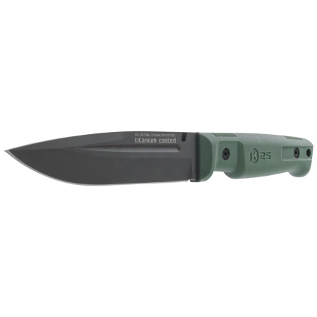 K25 RK-32756 Knife Green Rubber, Black Titanium 4Cr13Mov