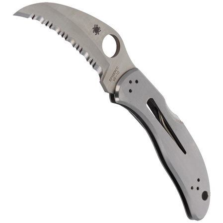 Spyderco Harpy Knife Stainless Steel, Satin Spyderedge VG-10 (C08S)
