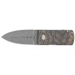 Maserin Daga Black/Gold FatCarbon, Damascus Small Roses by Attilio Morotti Knife (372/DG)