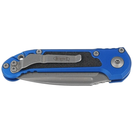 Microtech LUDT Gen III S/E Automatic Knife Blue Aluminum, Apocalyptic M390MK by Tony Marfione (1135-10APBL)