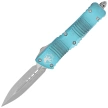 Nóż automatyczny OTF Microtech Combat Troodon D/E Weathered Turquoise Aluminium, Apocalyptic M390 by Tony Marfione (142-10APWTQ)
