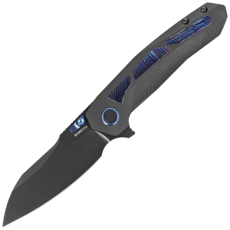 Remette Kestrel Knife Black DLC Titanium/Timascus, Black DLC CPM S35VN (RTPO-E)