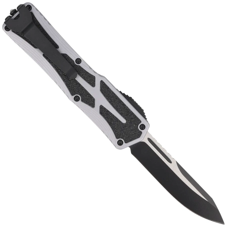 Nóż automatyczny OTF Heretic Colossus SE Gray Aluminum, Cerakote Two-Tone Black MagnaCut by Tony Marfione Jr.