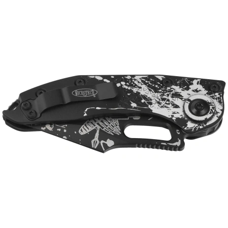 Microtech Stitch-A S/E Automatic Knife Battle Ready Aluminum, Battle Ready F/S M390MK by Borka Blades and Tony Marfione (169-3BYRND)