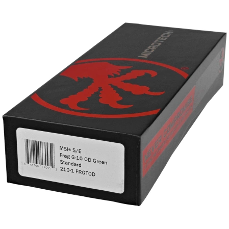 Nóż składany Microtech MSI S/E OD Green Frag G10, Black M390MK by Tony Marfione (210-1FRGTOD)