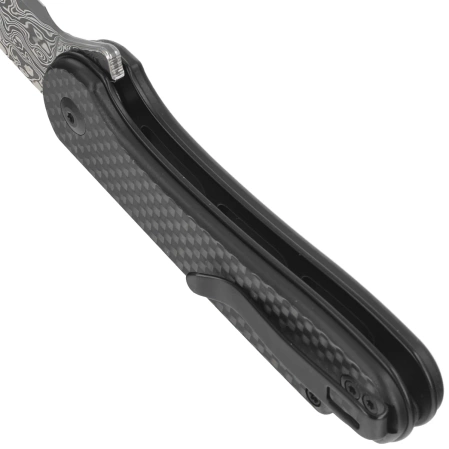 Nóż składany Civivi Button Lock Elementum II Carbon Fiber/Black G10, Damascus (C18062PB-DS1)