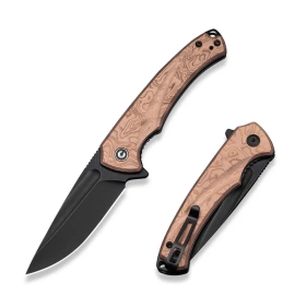 Civivi Voidflare Knife G10 w/ Copper Foil, Black Stonewashed 14C28N (C24040-3)