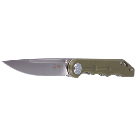 Nóż składany Kubey Mizo, Green G10, Satin 14C28N by Tiguass (KU2101D)