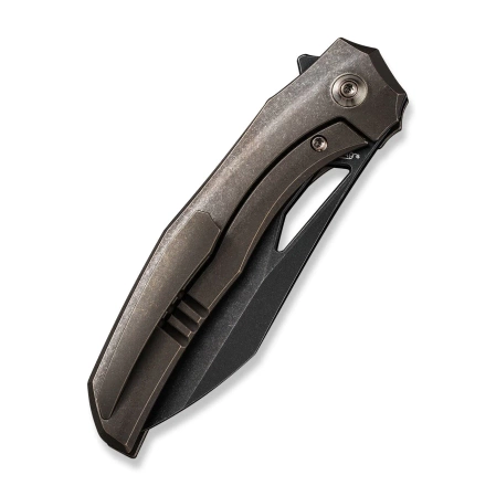 We Knife Ignio Bronze Titanium, Black Stonewashed CPM 20CV by Toni Tietzel (WE22042B-2)