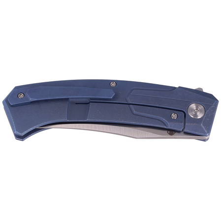 WE Knife Shuddan Blue Titanium, Satin Finish CPM 20CV by Rafal Brzeski (WE21015-2)