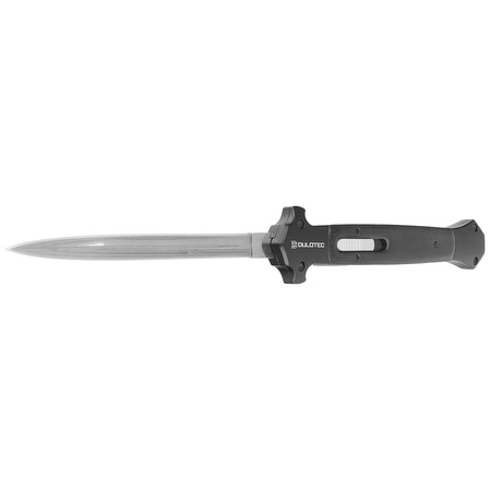 Nóż automatyczny Dulotec OTF Italian Stiletto Black Aluminium, Satin 3Cr13MoV (K186A)