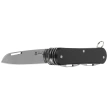 Fox Vulpis S4 Black Aluminium, Polished N690Co Pocket Knife (FX-VP130-S4 BK)