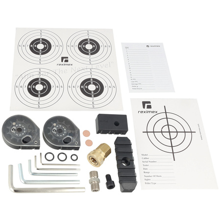 Wiatrówka PCP Reximex Lyra 4.5 mm, zestaw ze śrutem Apolo