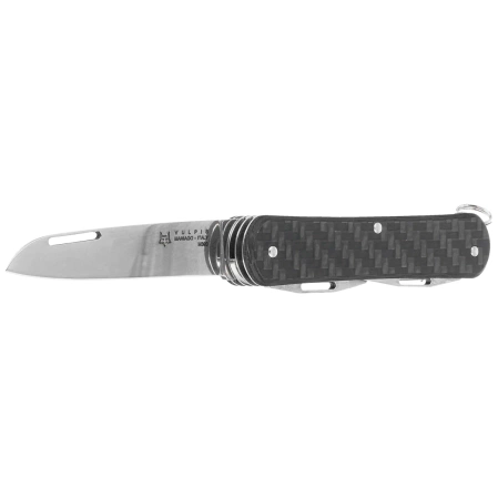 Fox Vulpis S4 Carbon Fiber 3K, Polished M390 Pocket Knife (FX-VP130-S4 CF)