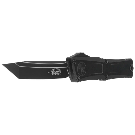 Nóż automatyczny OTF Microtech Combat Troodon Gen III T/E Black Aluminium, Tactical M390MK by Tony Marfione (1144-1T)