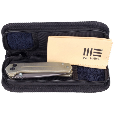 Nóż składany WE Knife Culex Green Titanium, Silver Bead Blasted CPM 20CV (WE21026B-5)