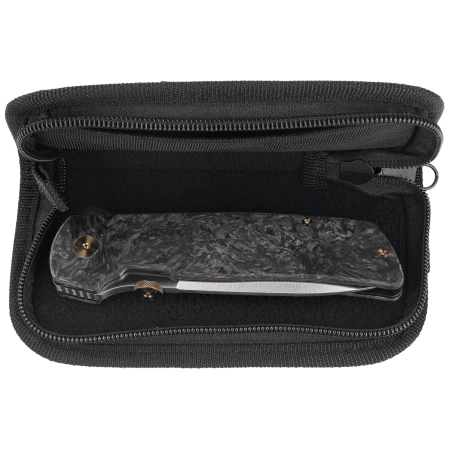 Nóż składany Fox Original Gangster LE No 336/350 Dark Matter Fat Carbon, Satin Elmax by Bob Terzuola (FX-ATC-OG01 CFMC)