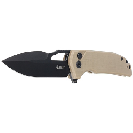 Nóż składany Kubey Knife RDF Tan G10, Blackwash AUS-10 by HYDRA Design (KU316F)