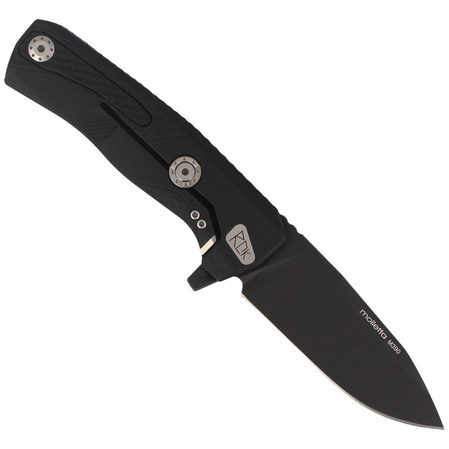 Nóż składany LionSteel ROK Black Aluminium, Black M390 by Molletta (ROK A BB)