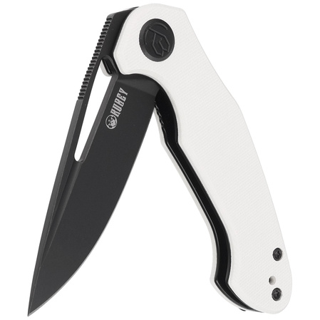Nóż składany Kubey Dugu Ivory G10, Black Stonewashed 14C28N (KU210G)