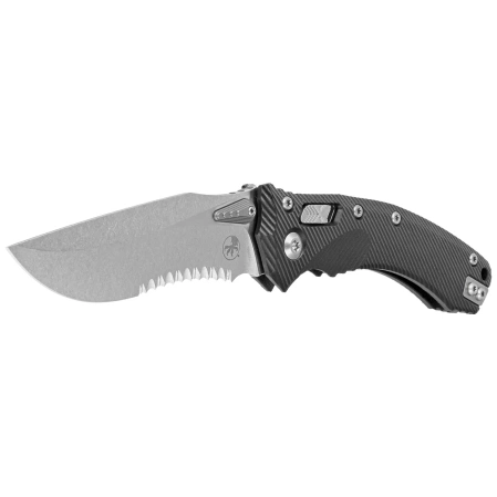 Nóż składany Microtech Amphibian Ram-Lok S/E Black Fluted G10, Stonewashed P/S M390MK by Tony Marfione (137RL-11FLGTBK)