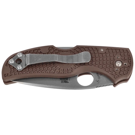 Nóż składany Spyderco Native 5 Lightweight Sprint Run Brown FRN, Satin CPM 15V by Sal Glesser (C41PBN15V5)