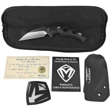 Medford Fuk PS Knife Black G10, Std HW, Tumbled 3V (MK0523TQ-08KB-SPQ3-Q4)