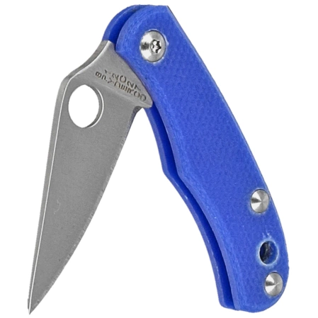Nóż składany Spyderco Bug Blue G10, Satin 12C27 (C133GBLP)