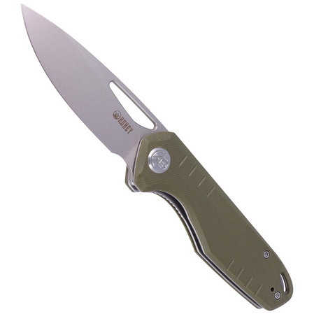 Nóż składany Kubey Doris Green G10, Satin Finish D2 (KU324D)