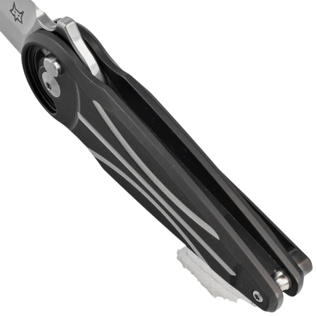 Nóż składany Fox Saturn Black Titanium, Satin M390 by Denis Simonutti (FX-551 TI)