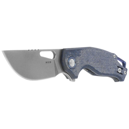 MKM Vincent Knife Denim Canvas Micarta, Stonewashed MagnaCut by Jesper Voxnaesi (MK VCM-DC)