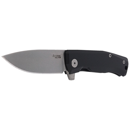 Nóż składany LionSteel Myto Black Aluminium, Stonewashed M390 by Molletta (MT01A BS)