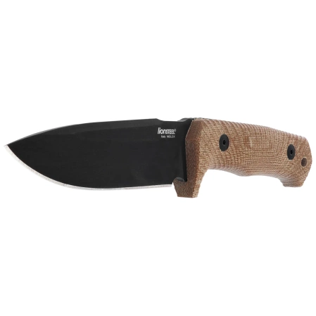 Nóż LionSteel Tactical Natural Canvas Micarta, Black Stonewashed Niolox by Molletta (T5B CVN)