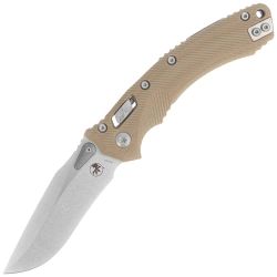 Nóż składany Microtech Amphibian Ram-Lok S/E Tan Fluted G10, Stonewashed M390MK by Tony Marfione (137RL-10FLGTTA)