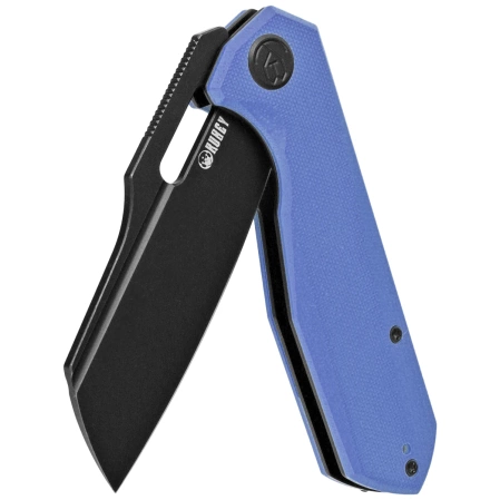 Kubey Atlas Knife Denim Blue G10, Dark Stonewashed 14C28N by Jelly Jerry (KU328K)