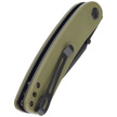 Nóż składany Kubey Momentum Green G10, Dark Stonewashed AUS-10 by Sherif Manganas (KU344G)