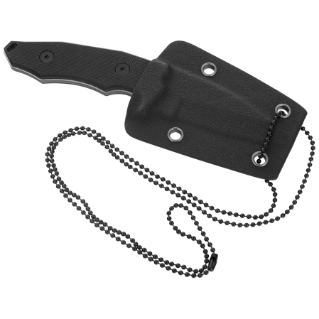 K25 Neck Knife Black G10, Titanium/Brushed 7Cr17Mov (32602)