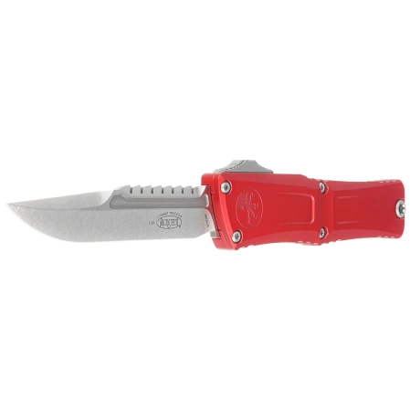 Nóż automatyczny OTF Microtech Combat Troodon Gen III Interceptor Signature Red Aluminium, Stonewashed M390MK by Tony Marfione (1217-10RDS)