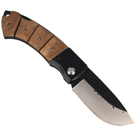 Herbertz CJH Knife Birch Root Wood, Satin/Forged 420 (10000668)