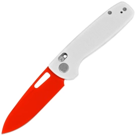 Nóż składany Kubey Bluff White G10, Red14C28N by Garet Caronna (KU248B)