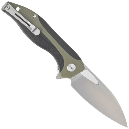 Bestech Komodo Black/Green G10, Stonewashed/Satin D2 Knife (BG26A)