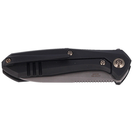 WE Knife Mote Black Titanium, Gray Stonewashed CPM S35VN by Ostap Hel (2005C)