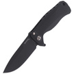 Nóż składany LionSteel SR22A Black Aluminum, Black Sleipner by Molletta (SR22A BB)