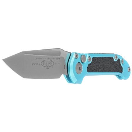 Nóż automatyczny Microtech LUDT Gen III T/E Turquoise Aluminium, Apocalyptic M390MK by Tony Marfione (1136-10APTQ)