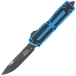 Microtech Scarab II Gen III S/E OTF Knife Blue Aluminum, Black M390MK by Tony Marfione (1278-1BL)